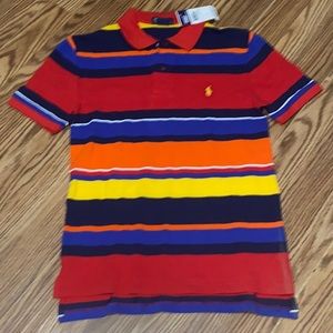 Boys Polo Multi Color Shirt.Size M(10-12)